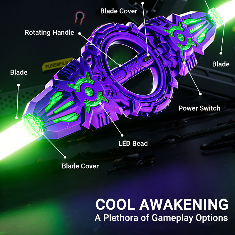Fire Spin Sword Double-Edged Lightsaber