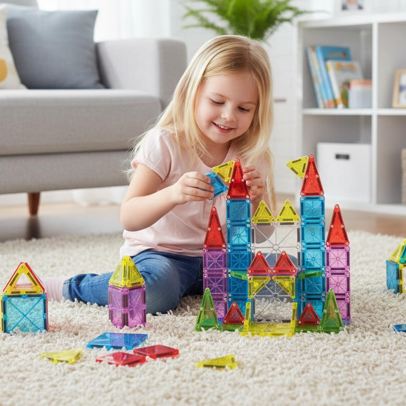 Mini Travel Magnetic Building Blocks Set