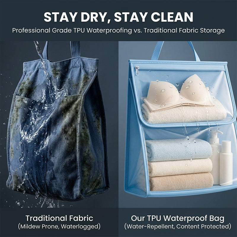 Transparent Waterproof Bathroom Hanging Bag