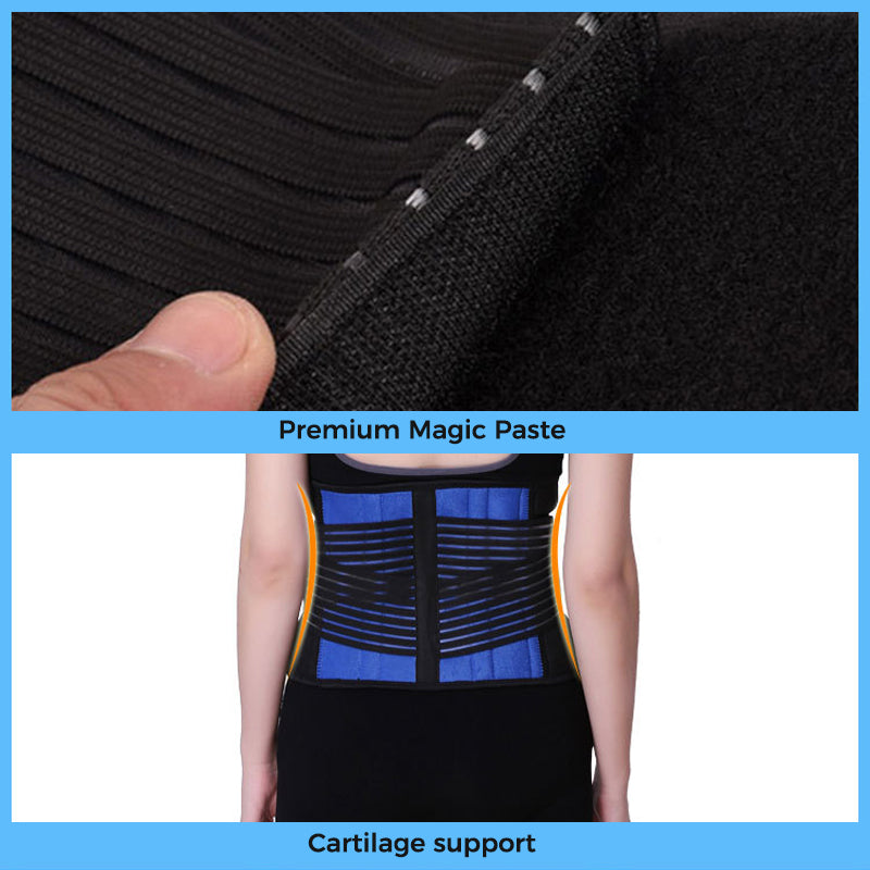 Lower lumbar back support brace