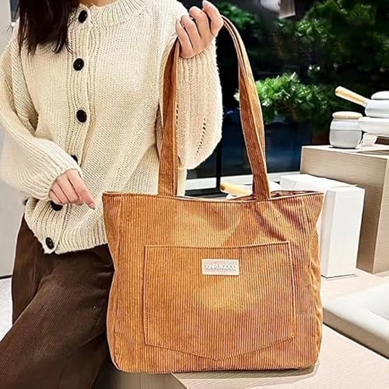 Corduroy Tote Bag