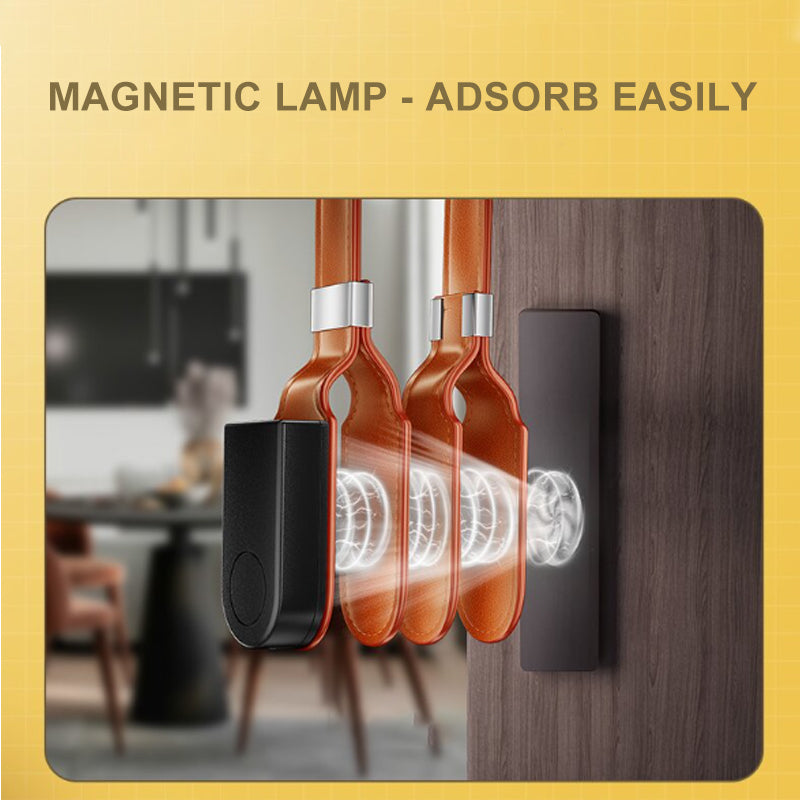 Leather magnetic book lamp