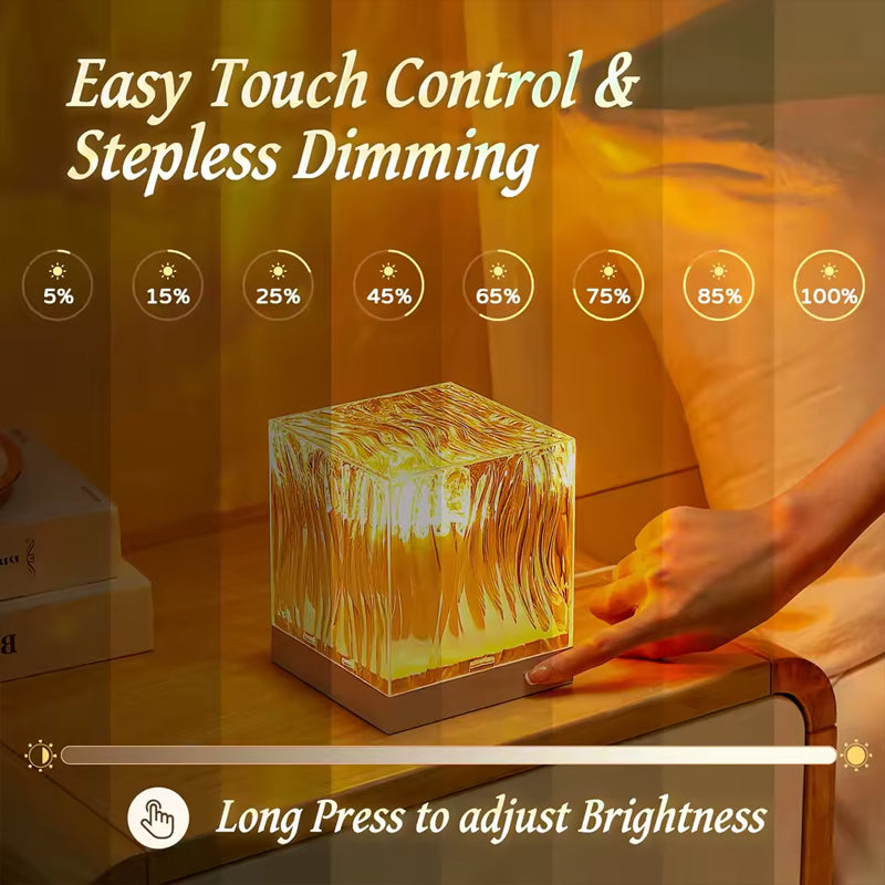 Flame Northern Lights Rotating Mood Light