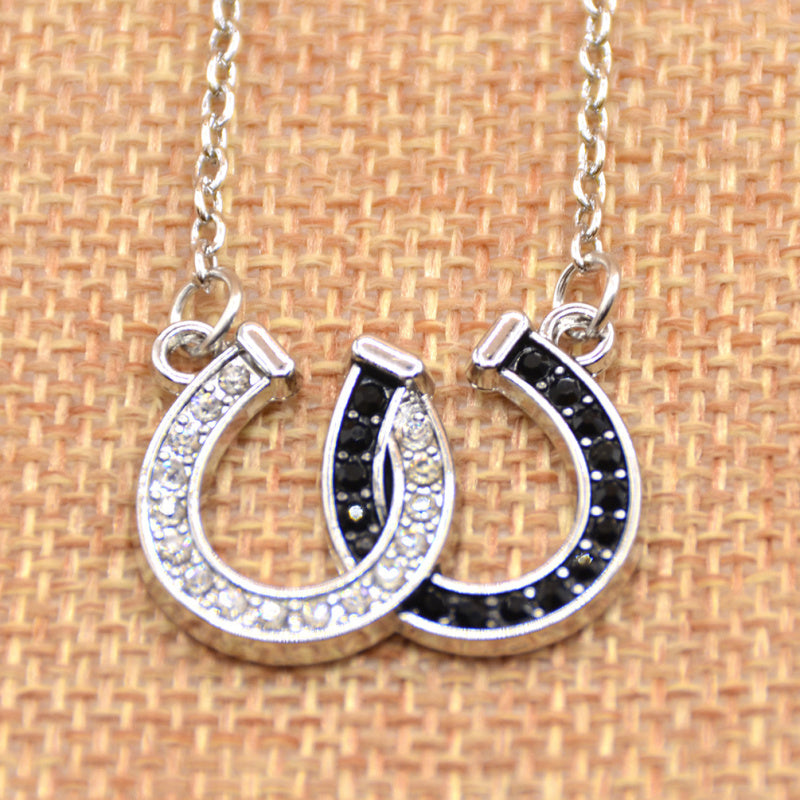 Double Horseshoe Necklace