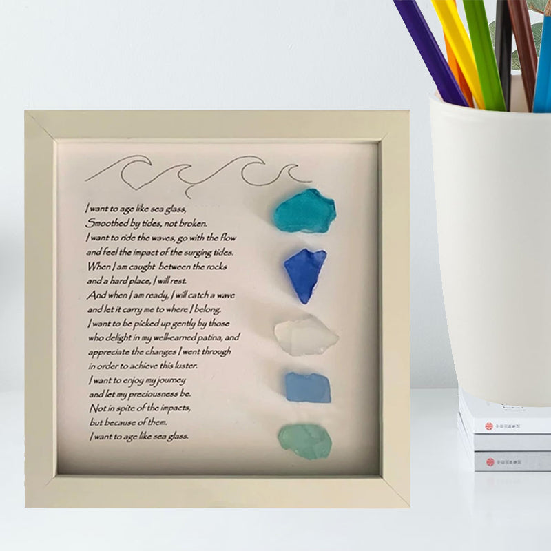 Sea Glass Art Photo Frame