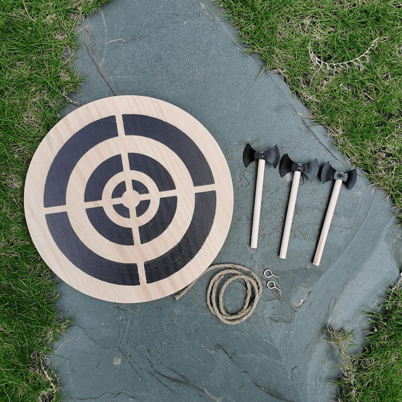 Wooden Viking Axe Throwing Game Set