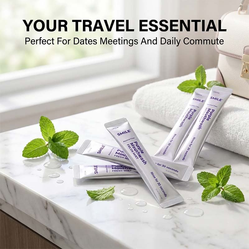 Fresh Breath Mouthwash Sachets