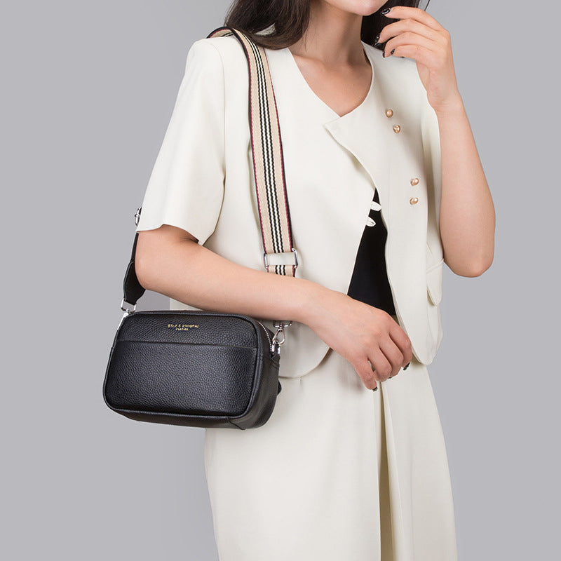 Wide Strap Crossbody Bag
