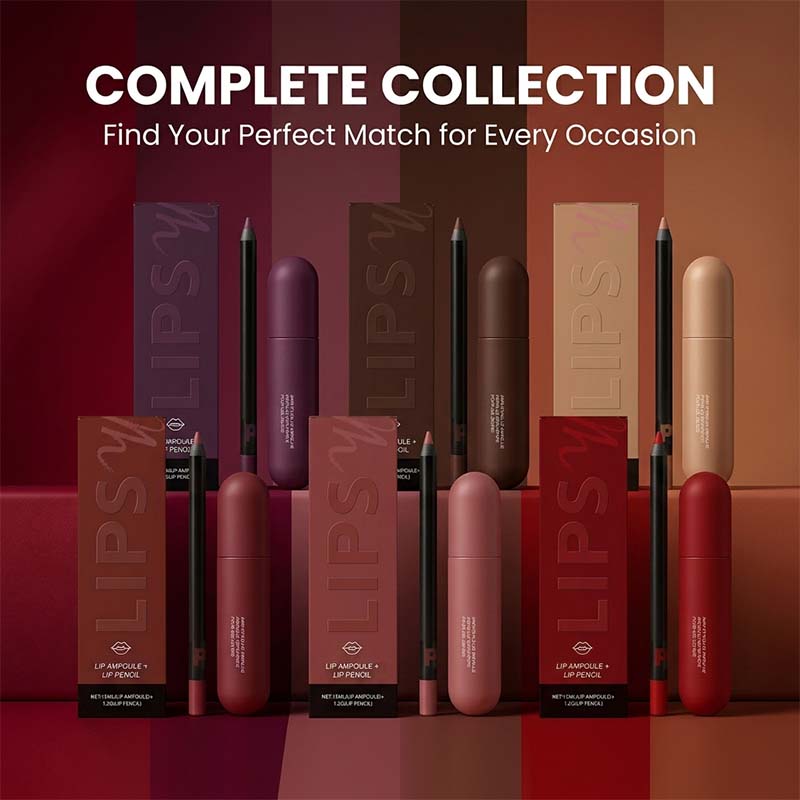 Moisturizing Lip Gloss & Lip Liner Pencil