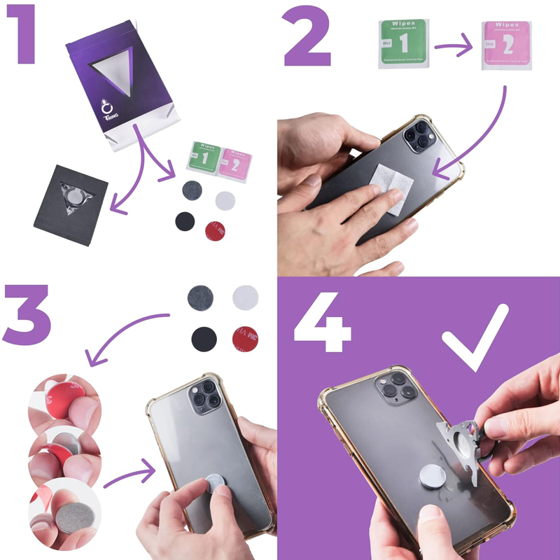 Cell Phone Ring Holder 6-in-1 Multi Tool