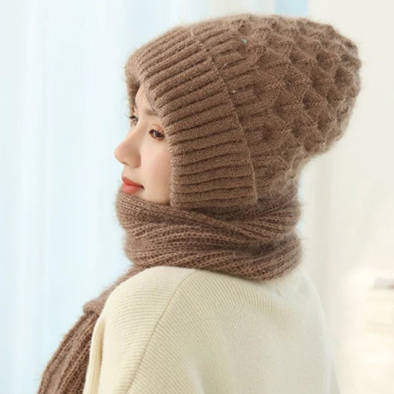 🎄Winter Versatile Knitted Hooded Scarf for Women