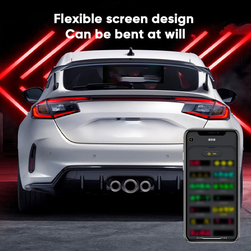 Vehicle mounted flexible display screen