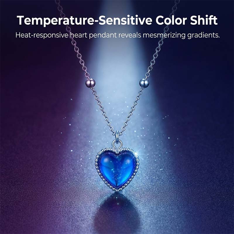 Temperature-Sensitive Color-Changing Love Necklace