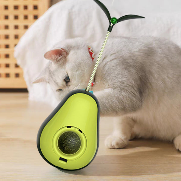 3-in-1 Avocado Wobbler Toy For Cats