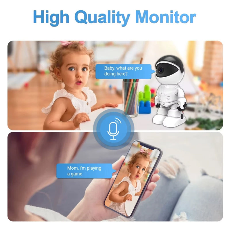 HD Smart Remote Security Camera Robot