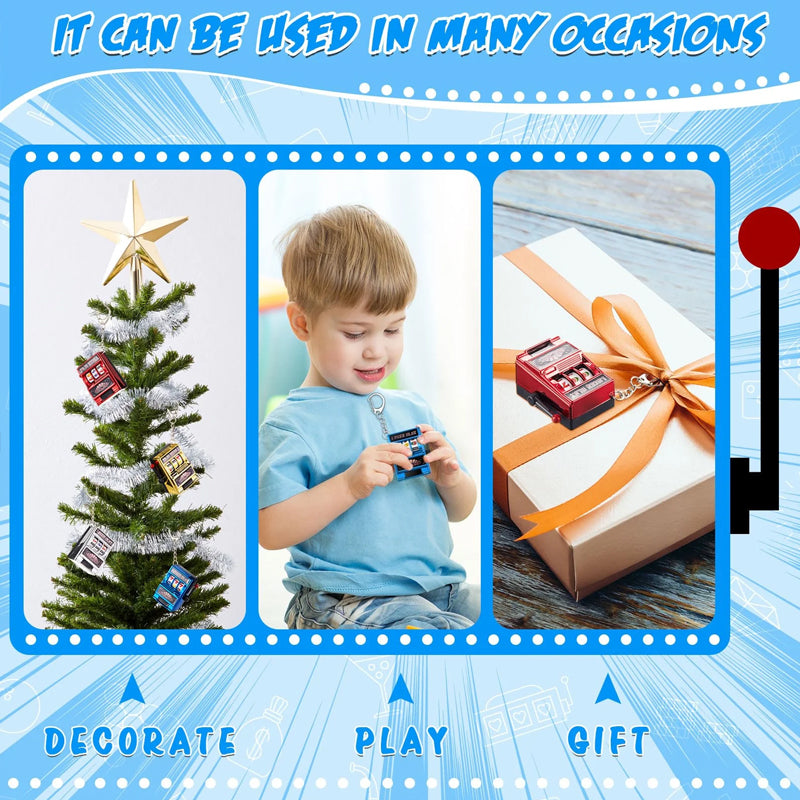 Key ring designed in the form of a slot machine