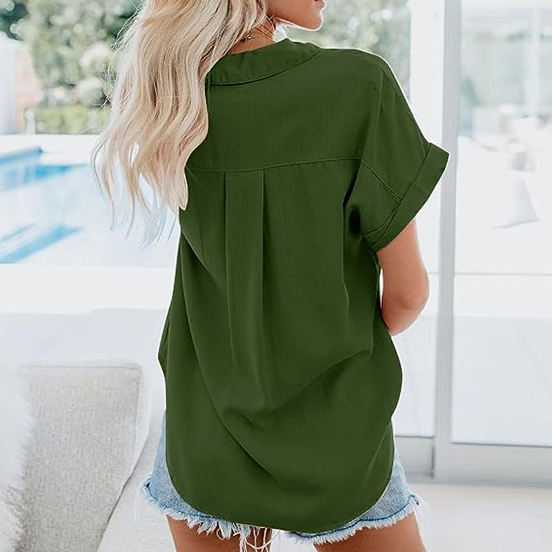 Solid Color Loose Oversized Shirt