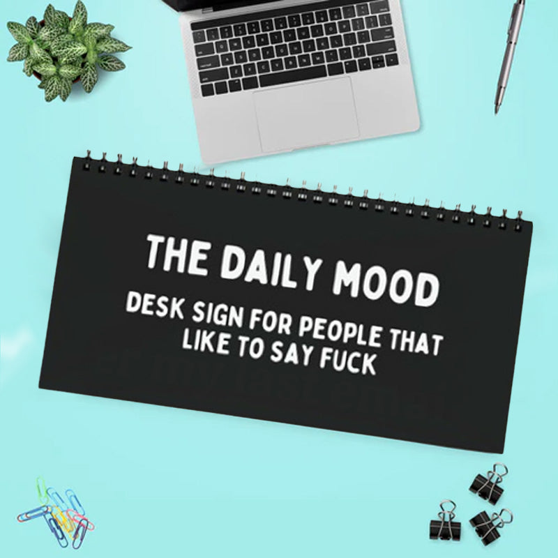 The Daily Mood Desk Sign