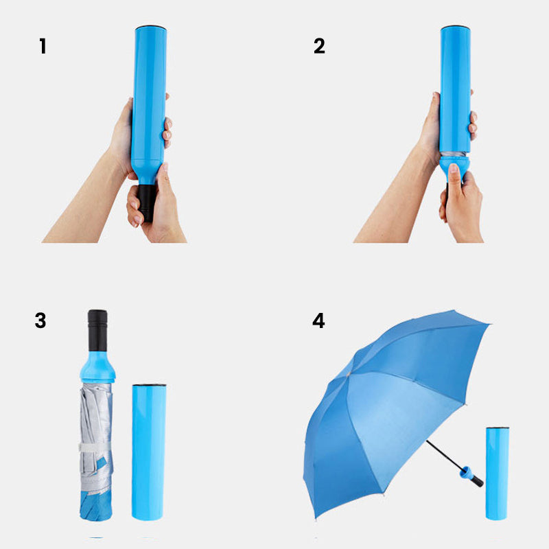 Wine Bottle Shaped Umbrella