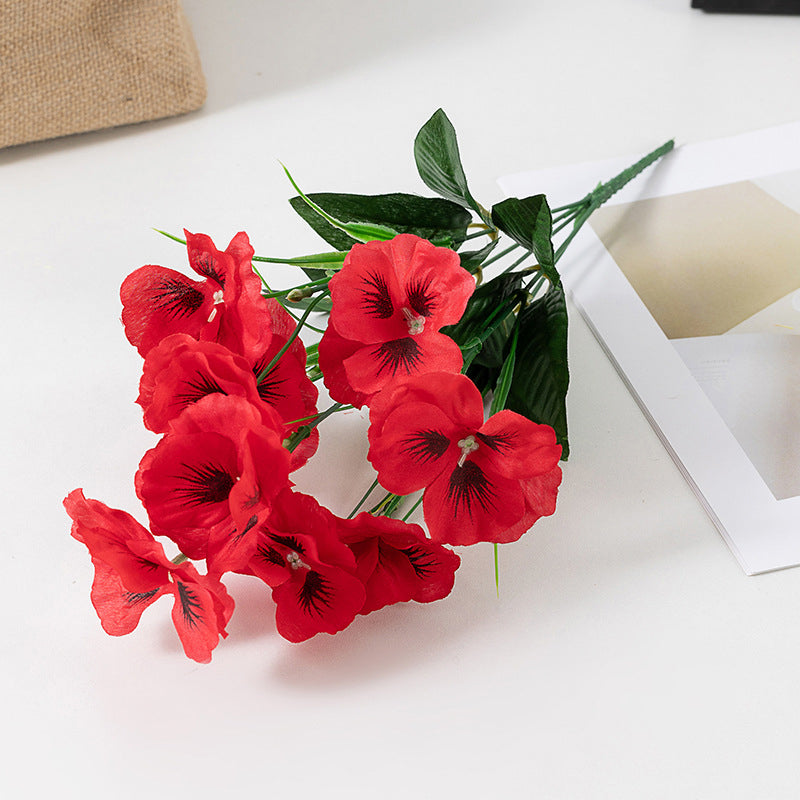 Outdoor Artificial Pansy Flowers