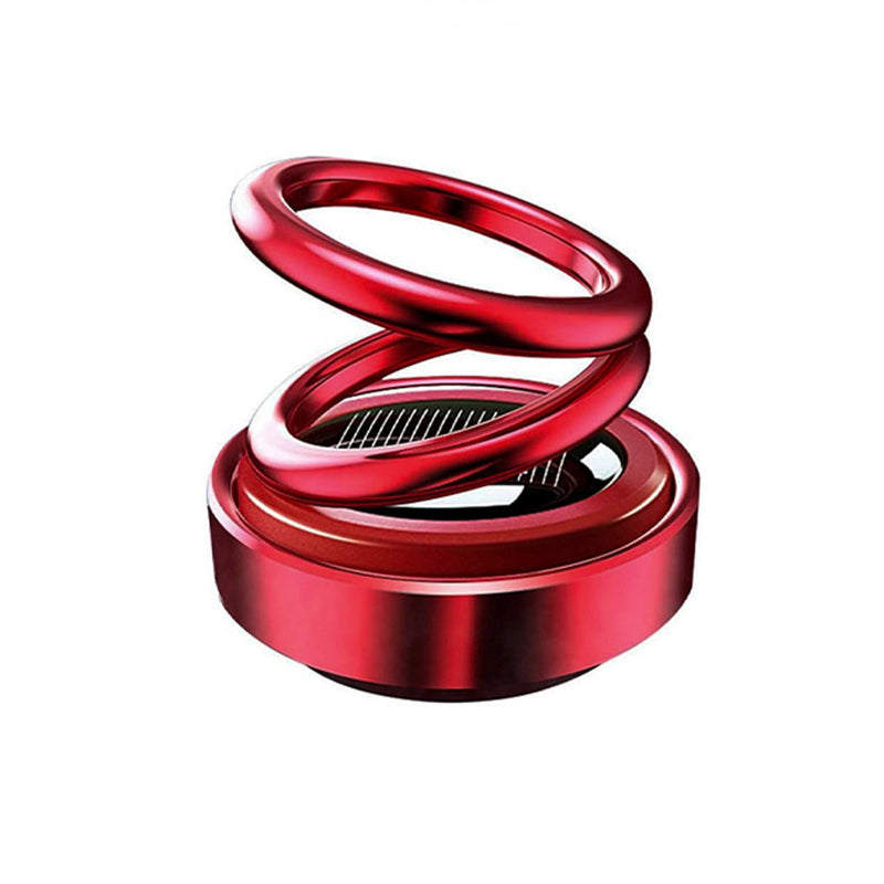 Solar-Powered Dual-Ring Rotating Car Aroma Diffuser
