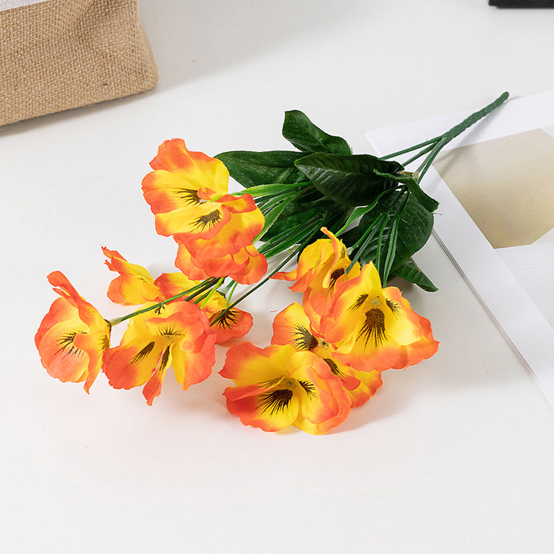 Outdoor Artificial Pansy Flowers
