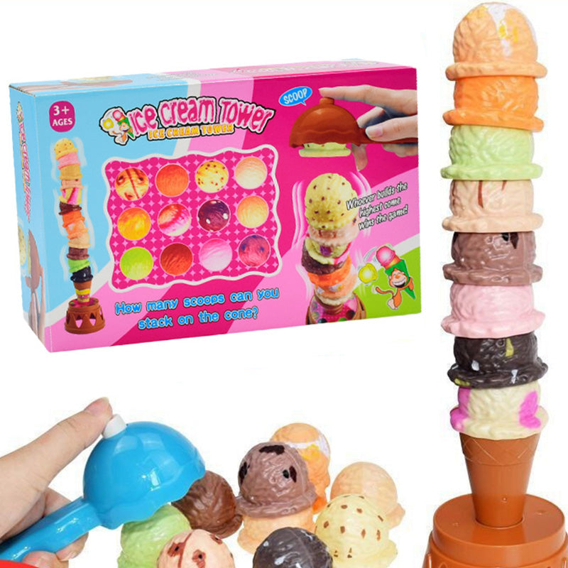 Ice Cream Tower Balancing Game