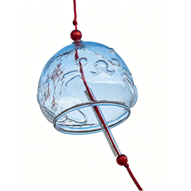 Whimsical Glass Doodle Wind Chimes Outdoor Decor