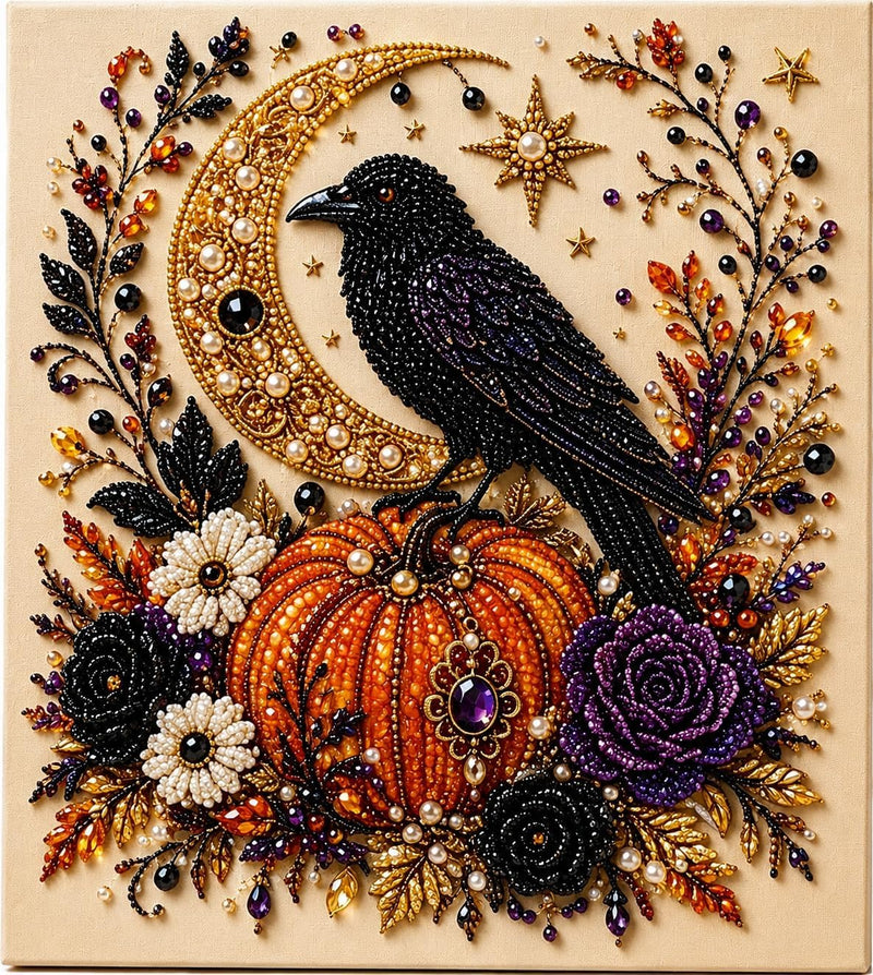 Halloween ghost pearl art DIY kit
