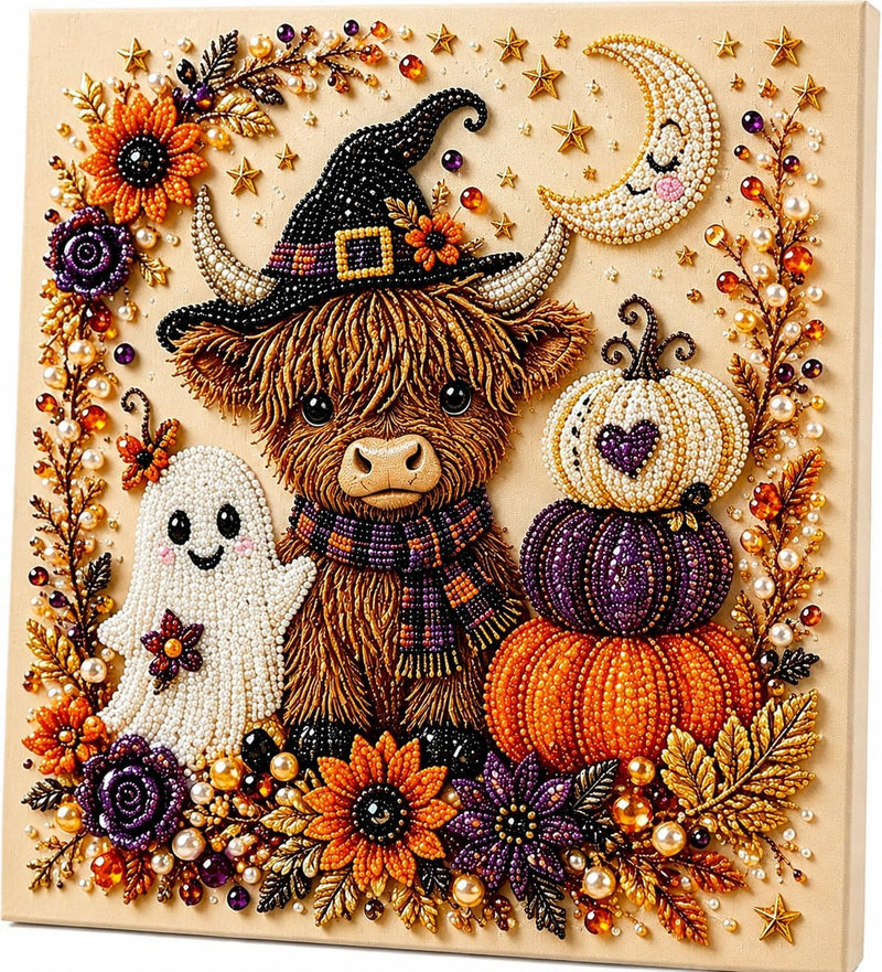 Halloween ghost pearl art DIY kit