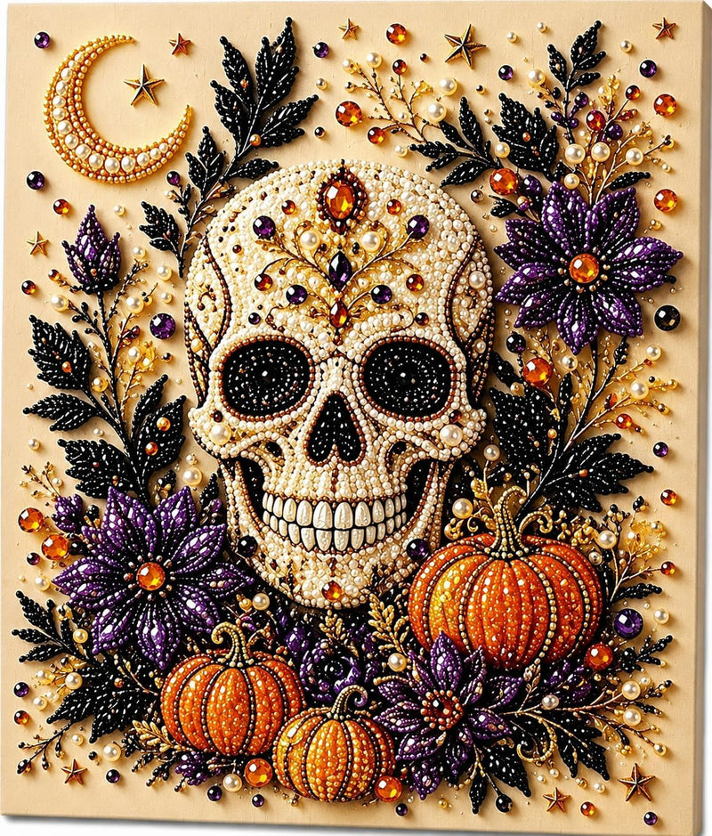 Halloween ghost pearl art DIY kit