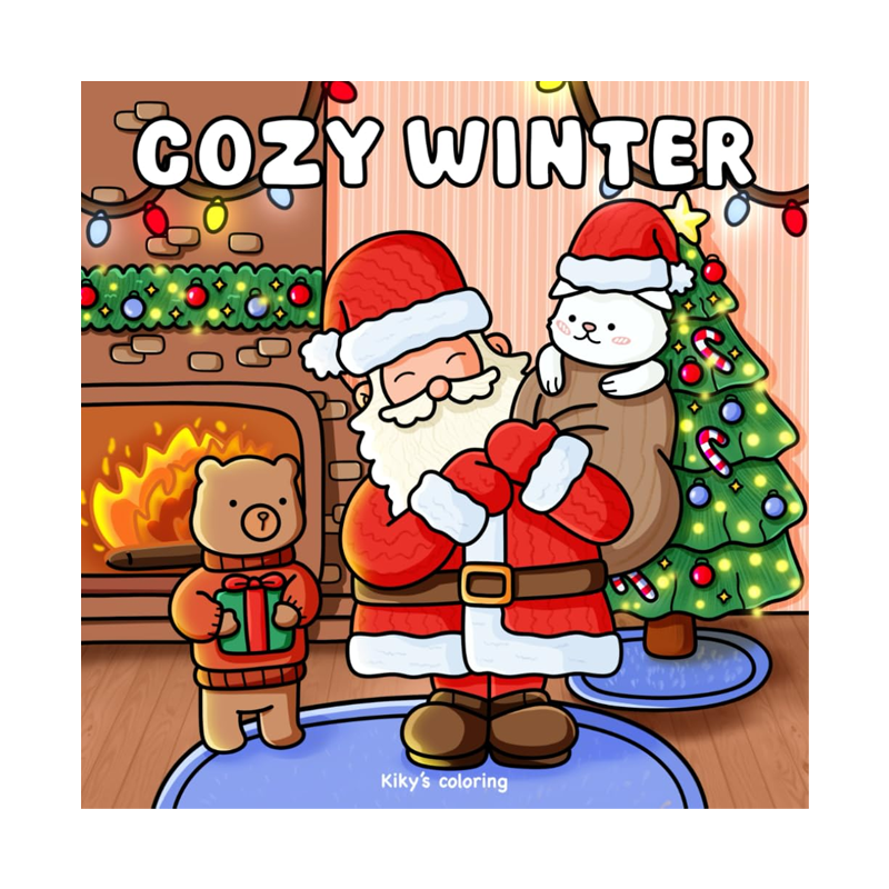 Cozy Winter - Santa Claus Colouring Book