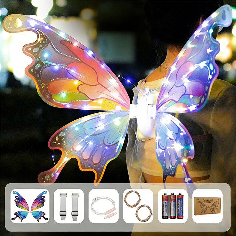 Electric Sparkling Butterfly Fairy Wings