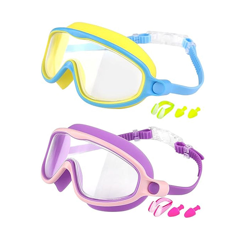 High Definition Waterproof Anti-fog Large Frame Swimming Goggles