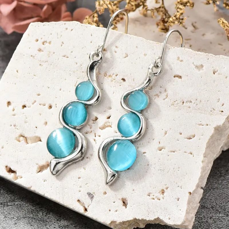 BLUE DROPLETS EARRINGS