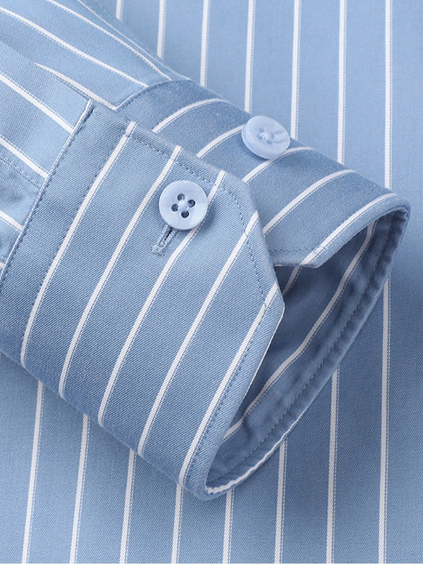 New Cotton Striped Contrast Color Shirt