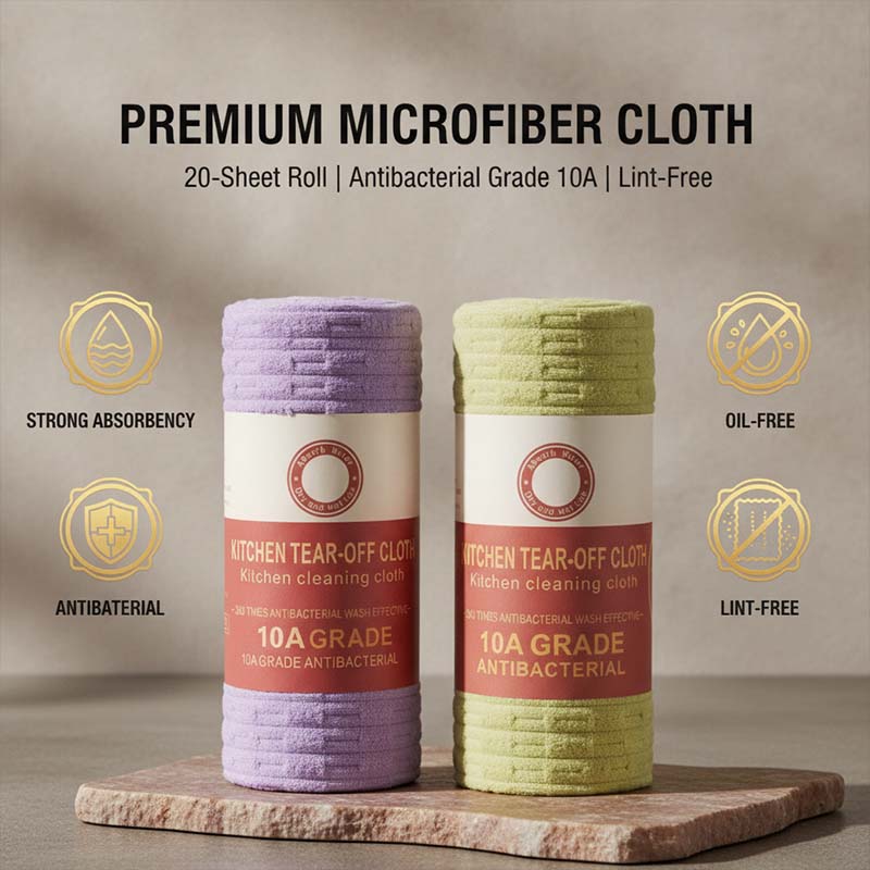 Tearable Bamboo Velvet Cleaning Towels