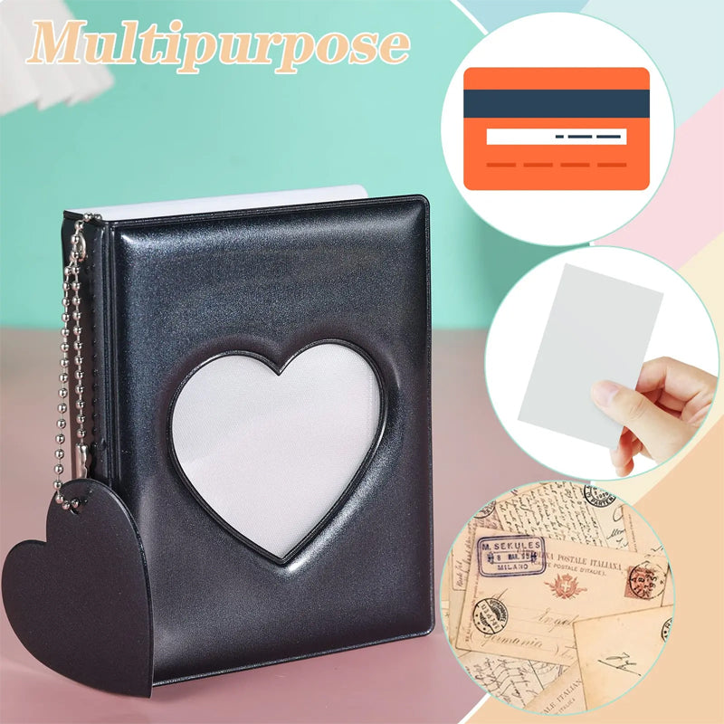 Heart-Shaped Mini Photo Album