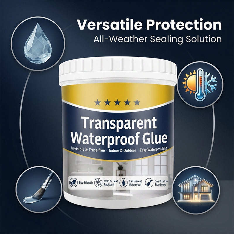 Transparent Waterproof Repair Sealant with Brush