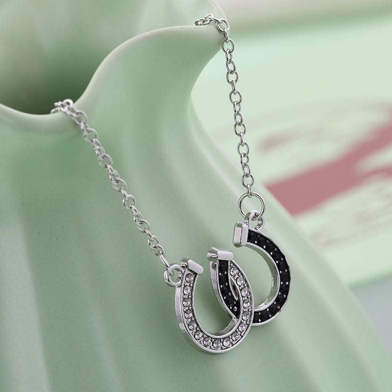 Double Horseshoe Necklace