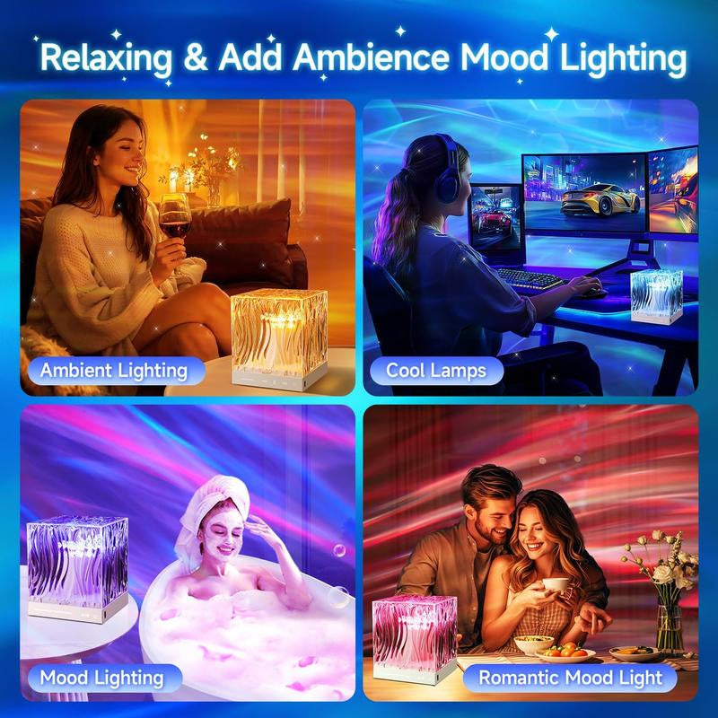 Flame Northern Lights Rotating Mood Light