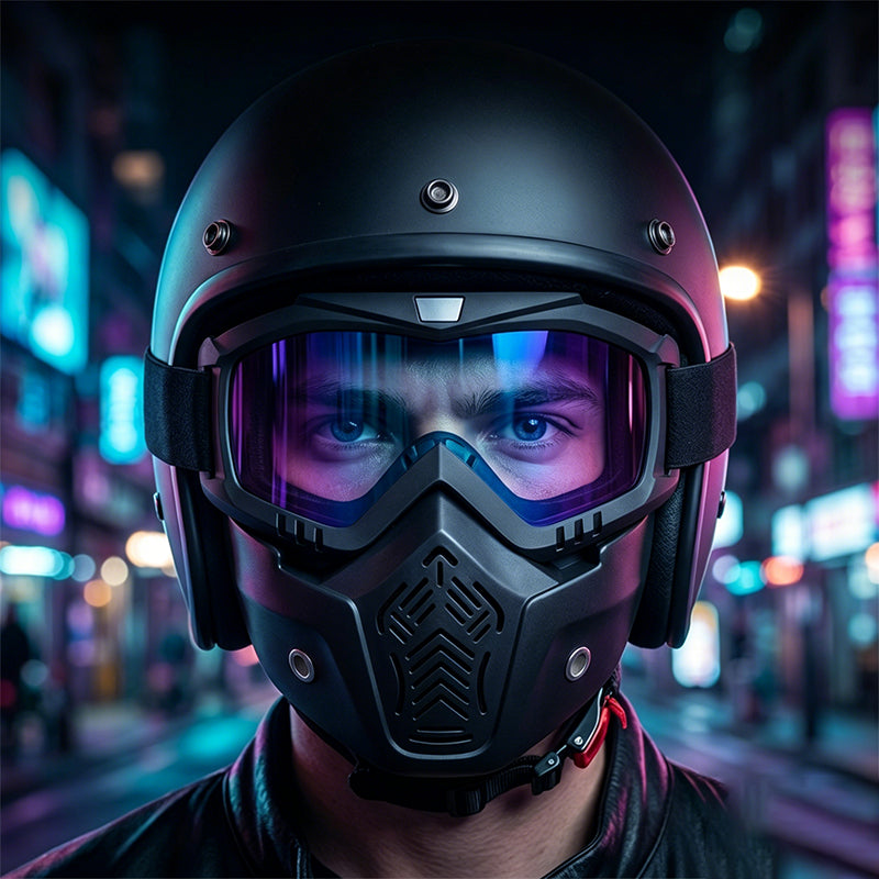 Harley retro face mask
