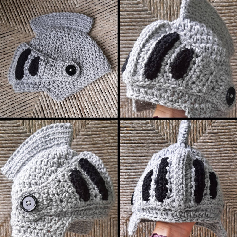 Hand-knitted Knight Hat