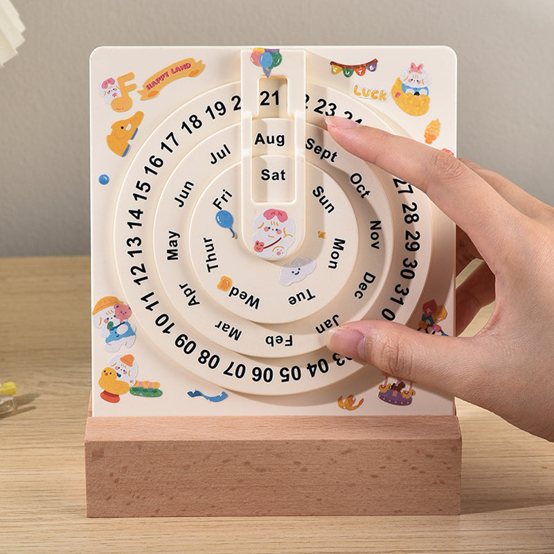 Turntable perpetual calendar