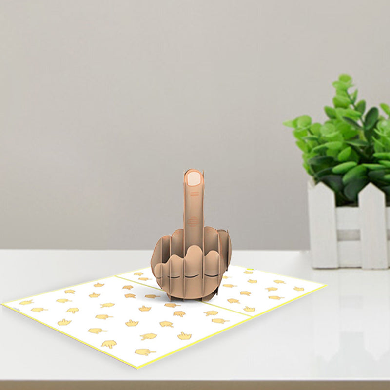 Something Special Just For Youy Middle Finger Pop Up Card