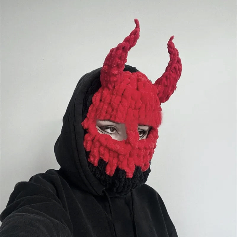 Handmade Knitted Hat with Large Bunny Ears