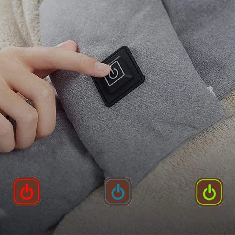 Multi-functional USB rechargeable heating scarf