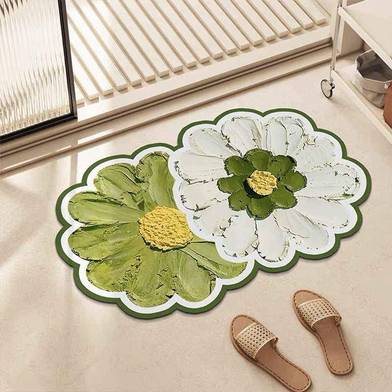 Floral Bathroom Floor Mat