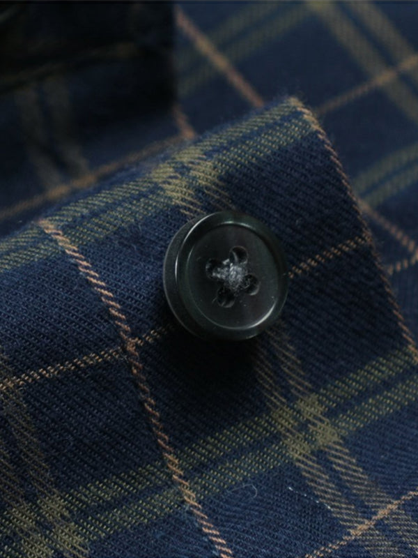 Loose Skin-friendly Classic Easy-care Plaid Shirt