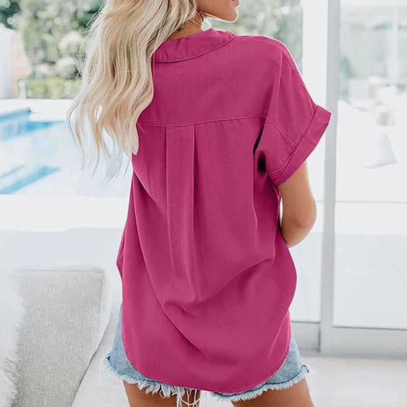 Solid Color Loose Oversized Shirt